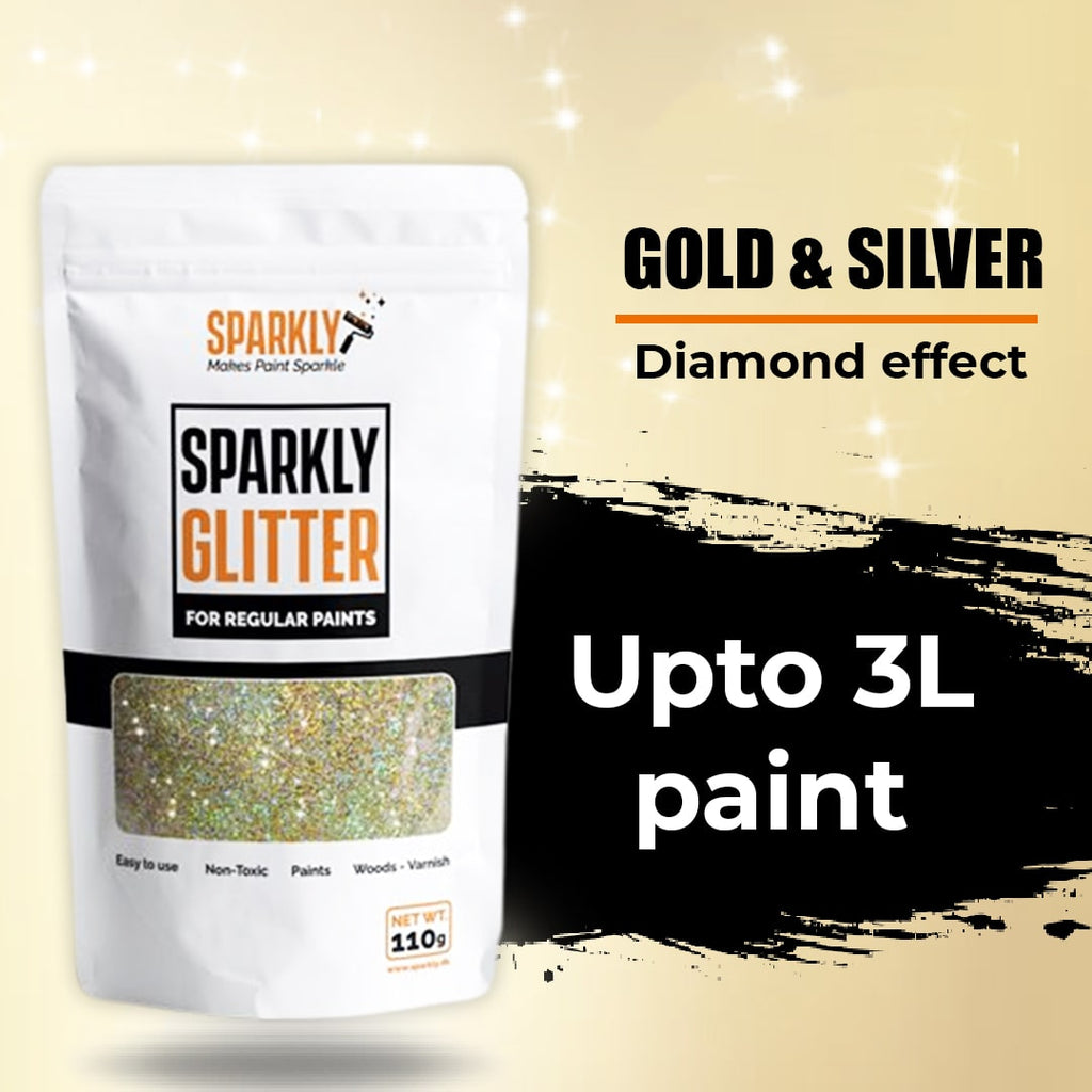 Gold 150g My Glitter Wall Glitter for Emulsion Paint Glittery Wall Decorations Perfect for Indoors and Outdoors
