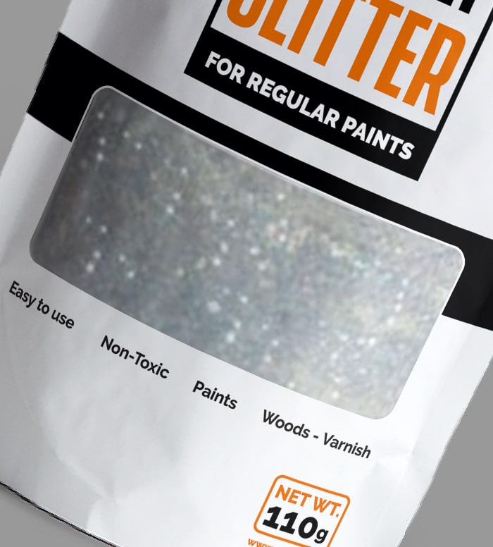 Pearl White Paint Glitter