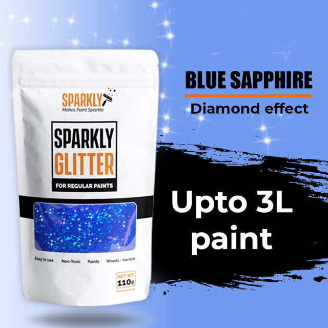 Blue Sapphire Paint Glitter