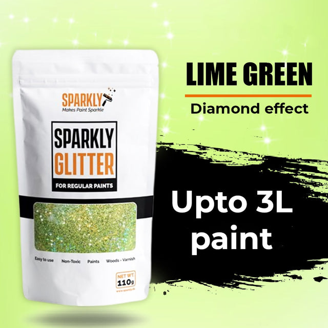 Lime Green Paint Glitter