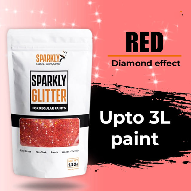 Red Paint Glitter